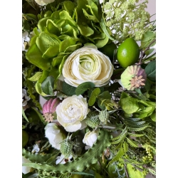 Wianek na drzwi Limonkowa Elegancja 55 cm